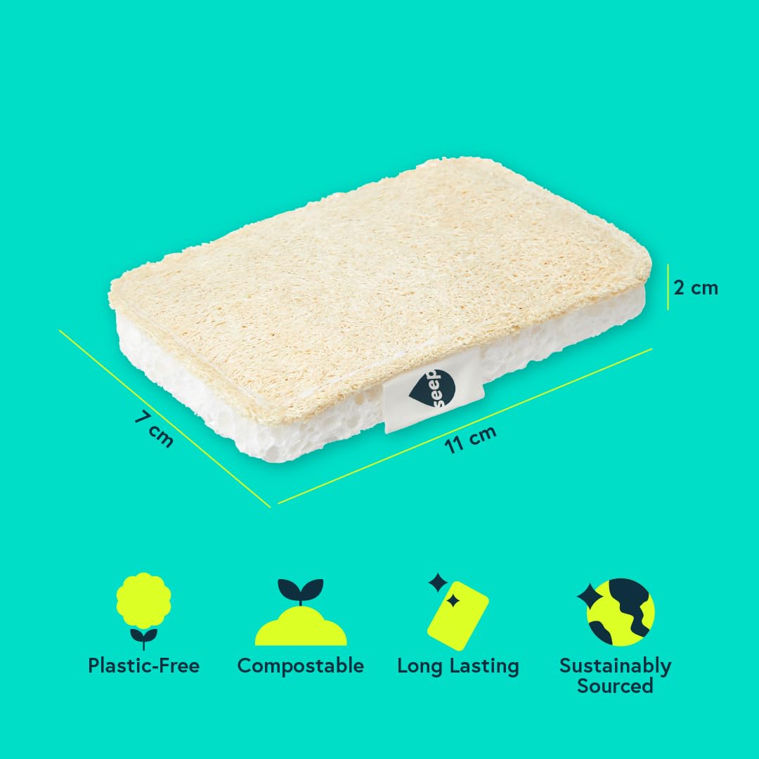 Ecological Scouring Pad Compostable Kitchen Sponge