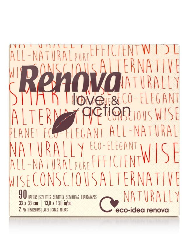 Paper Napkins | 90 Eco-Friendly Napkins | Cocktail Size