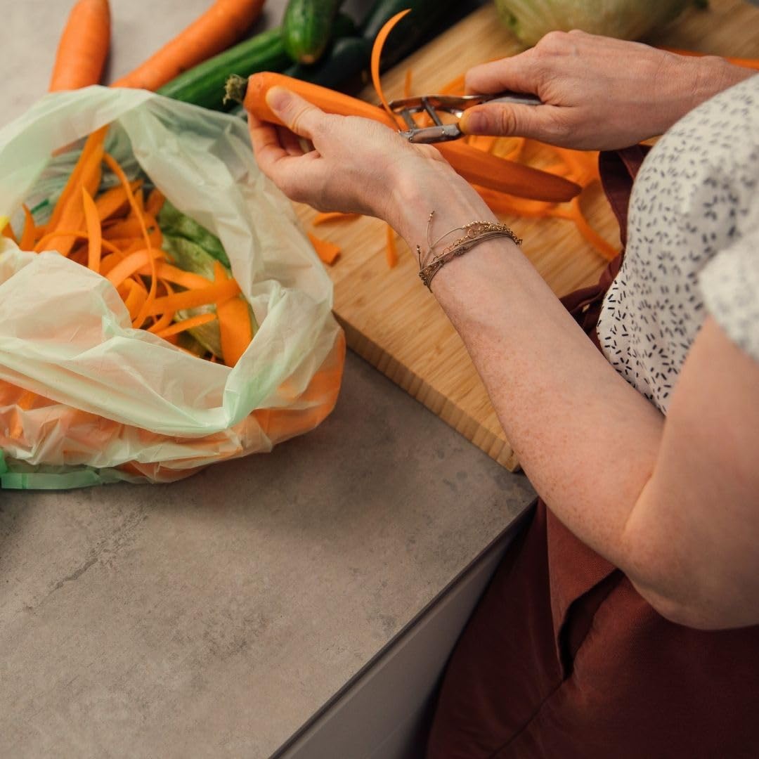 Bolsas compostables para residuos orgánicos 6L con y sin asa - 200 Bolsas