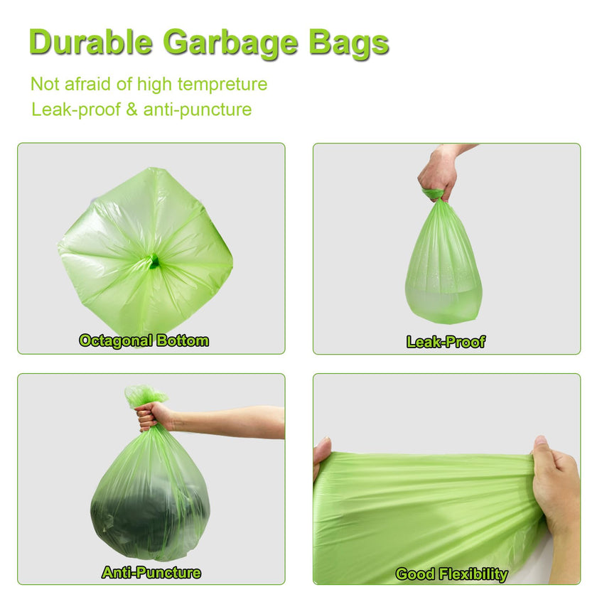 120 Compostable Organic Garbage Bags 20L KITBEST