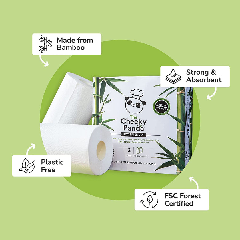 Bamboo Kitchen Paper | 10 x Kitchen Roll