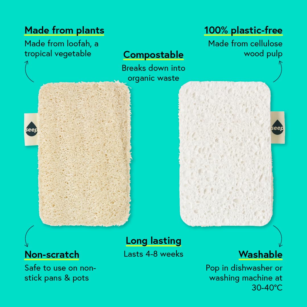 Ecological Scouring Pad Compostable Kitchen Sponge