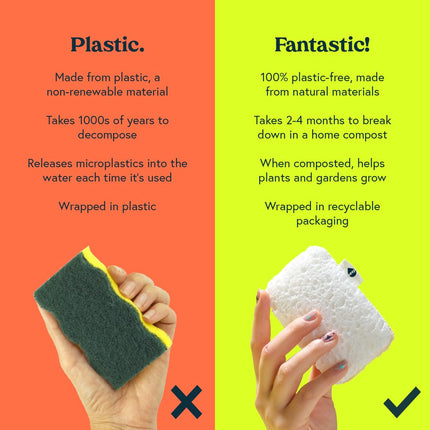 Ecological Scouring Pad Compostable Kitchen Sponge