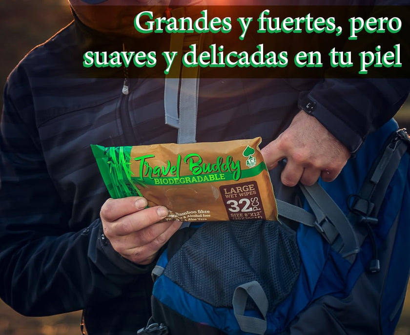 Ace Wipes Travel Buddy Bamboo Wet Wipes (32 Count)