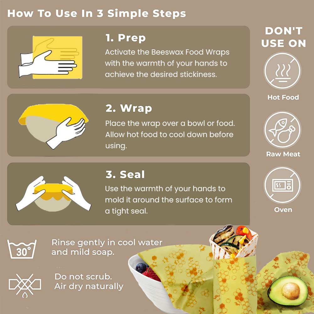 Reusable Beeswax Food Wraps
