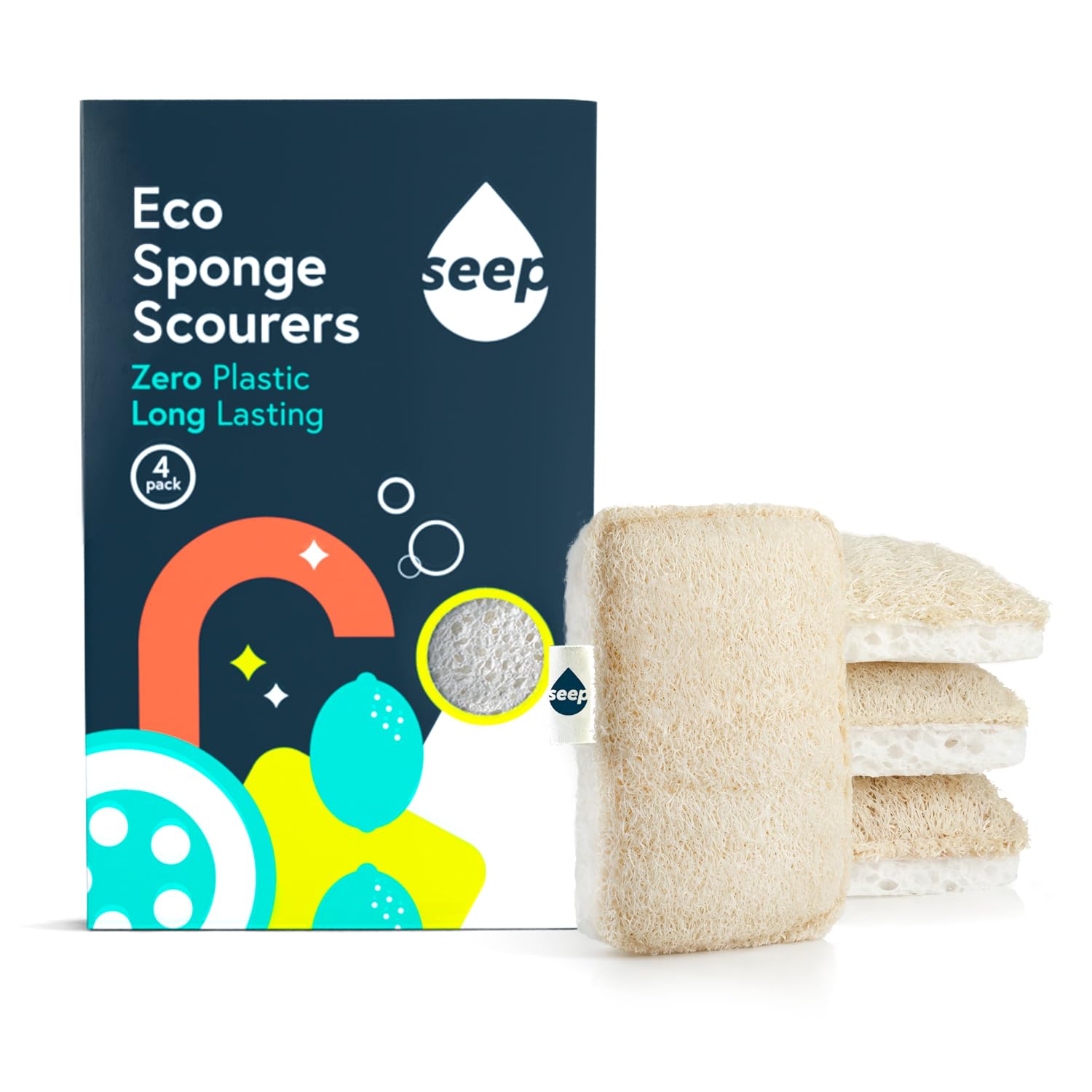 Ecological Scouring Pad Compostable Kitchen Sponge