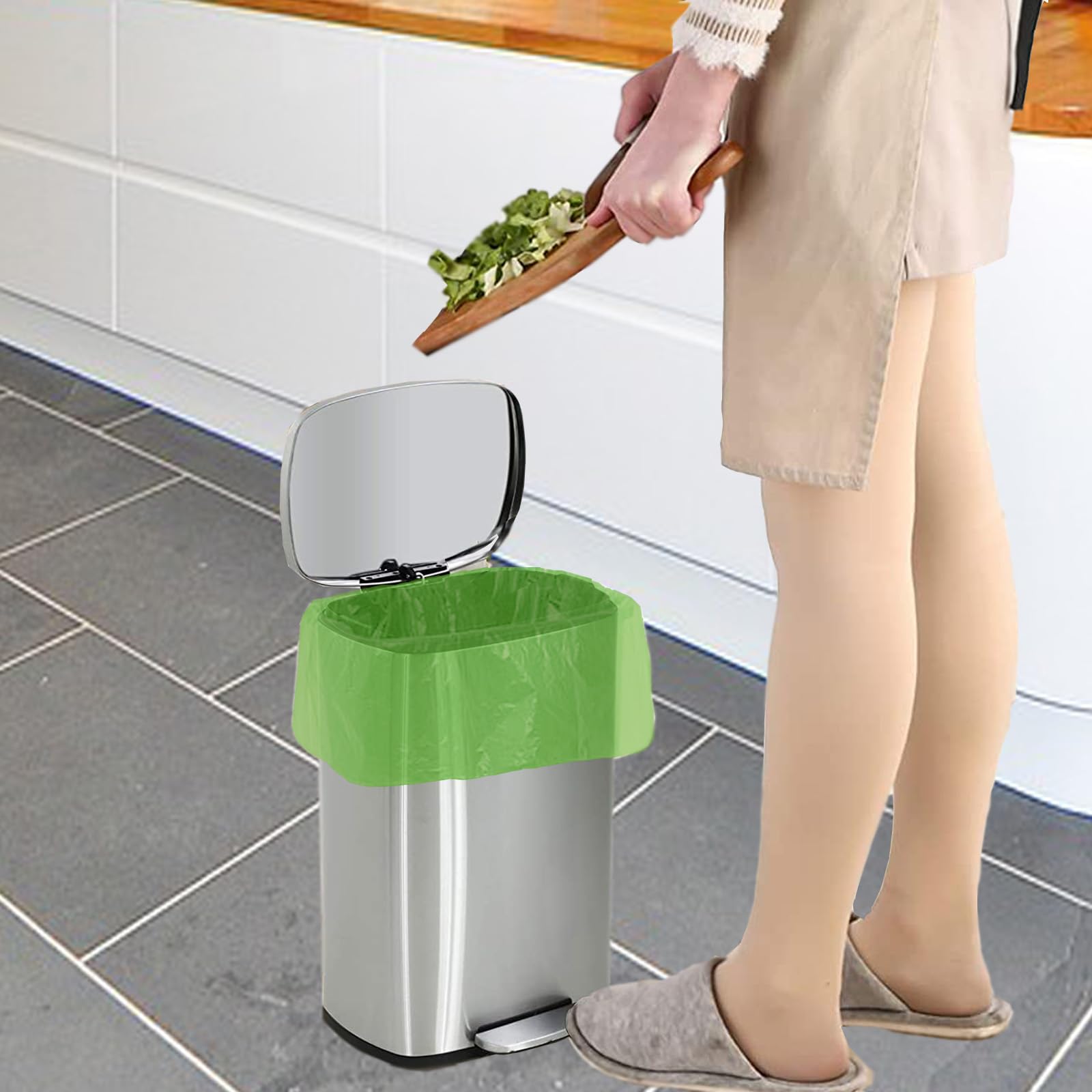 120 Compostable Organic Garbage Bags 10L KITBEST