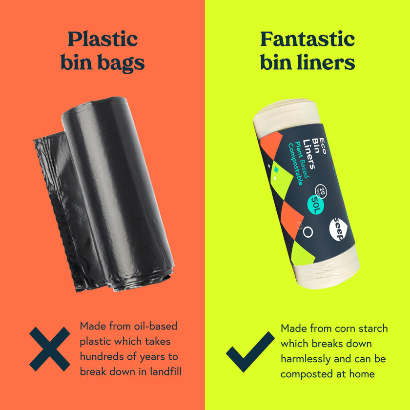 50L Eco-Friendly Compostable Garbage Bags