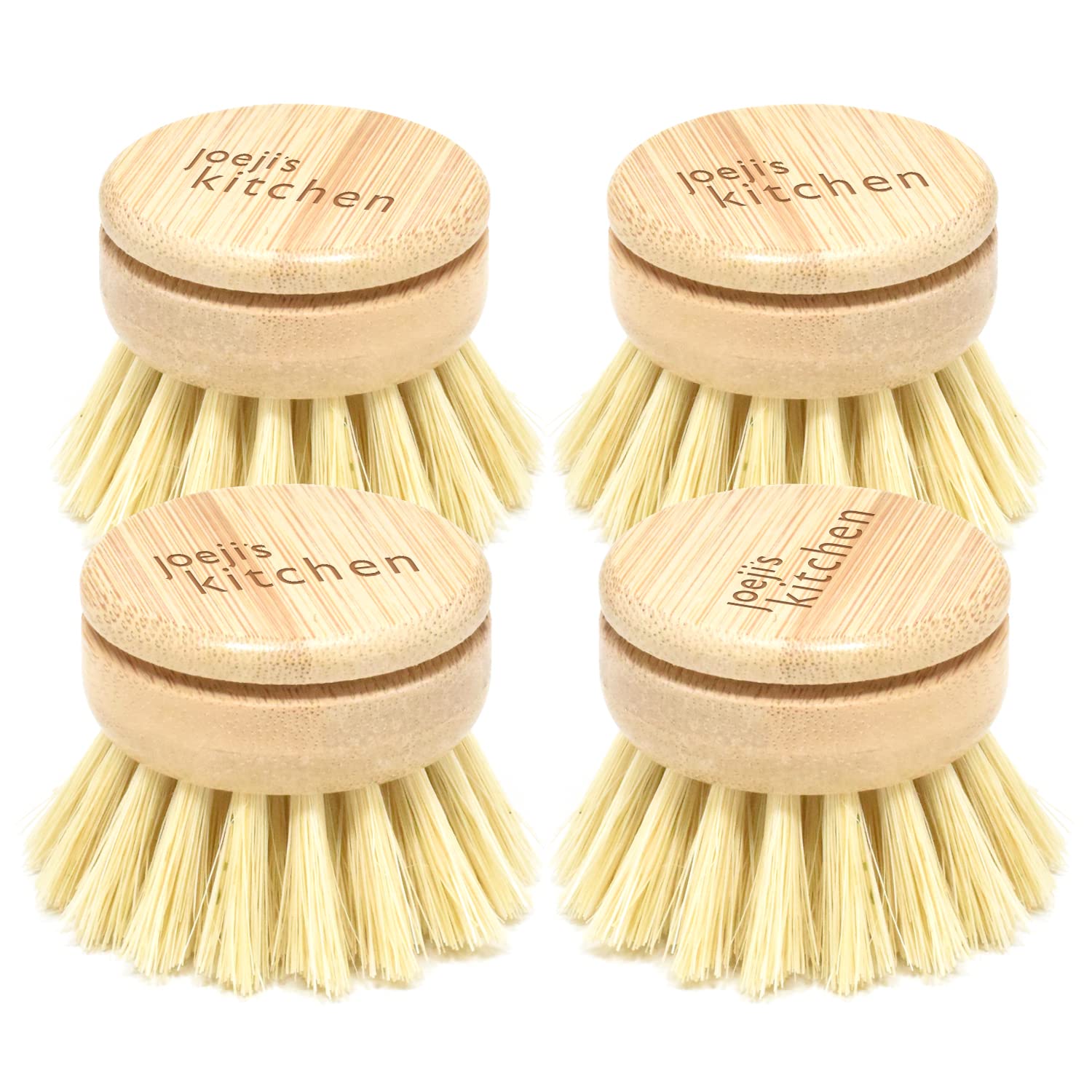 Ecological Bamboo and Sisal Kitchen Brushes