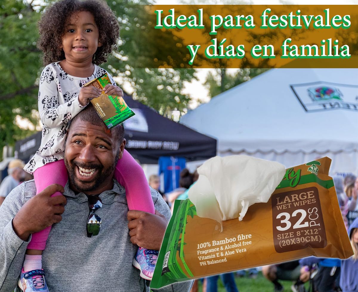 Ace Wipes Travel Buddy Bamboo Wet Wipes (32 Count)