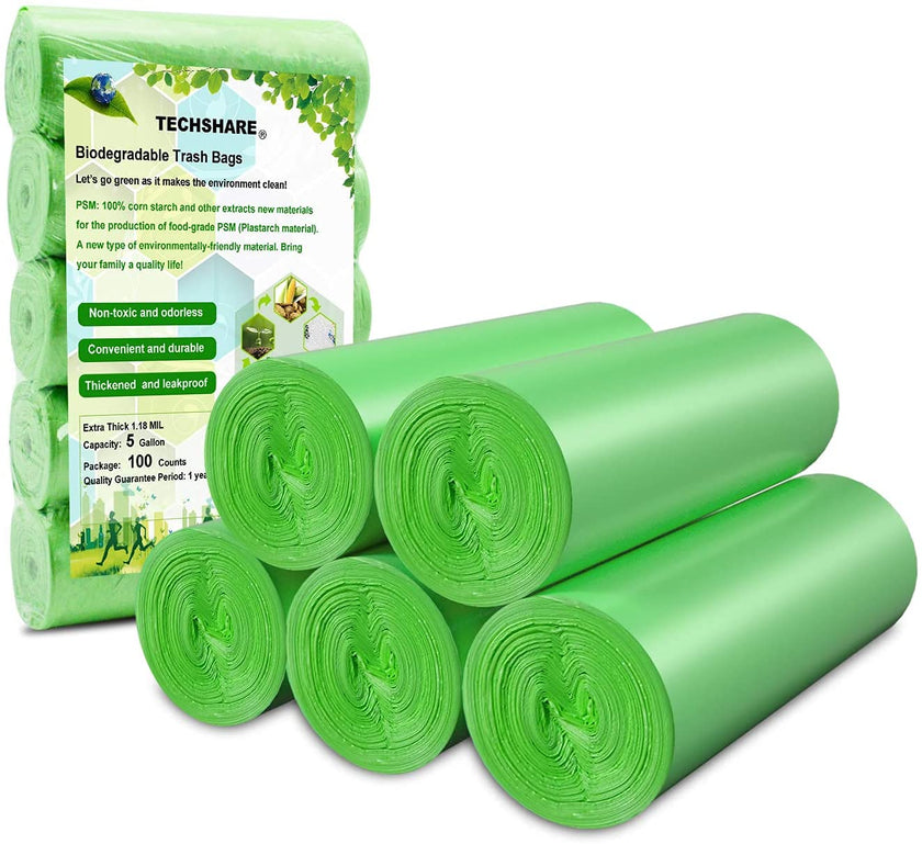 Biodegradable Garbage Bags 20L, 100 Pieces