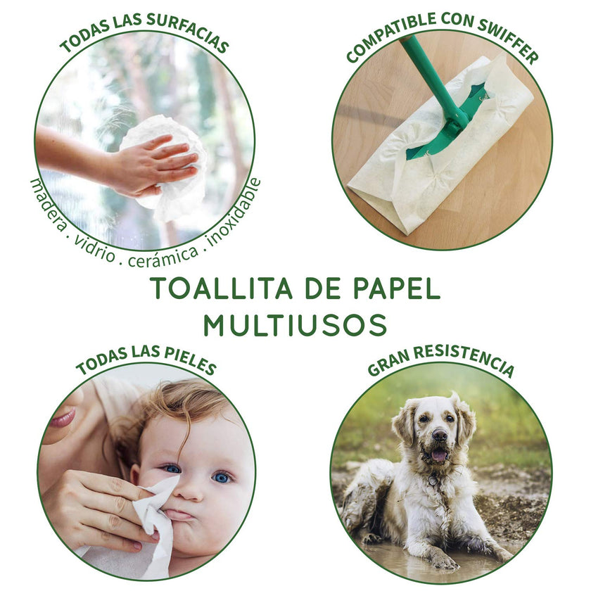Eco-friendly and reusable kitchen roll | 20-sheet cloths