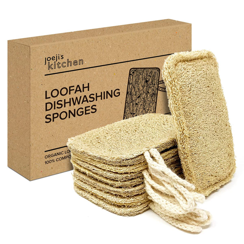 Natural Dishwashing Sponge (Pack of 8) | Eco-Friendly Scouring Pad