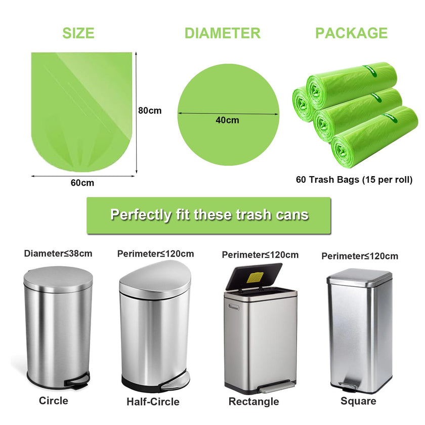 50L Biodegradable Garbage Bags