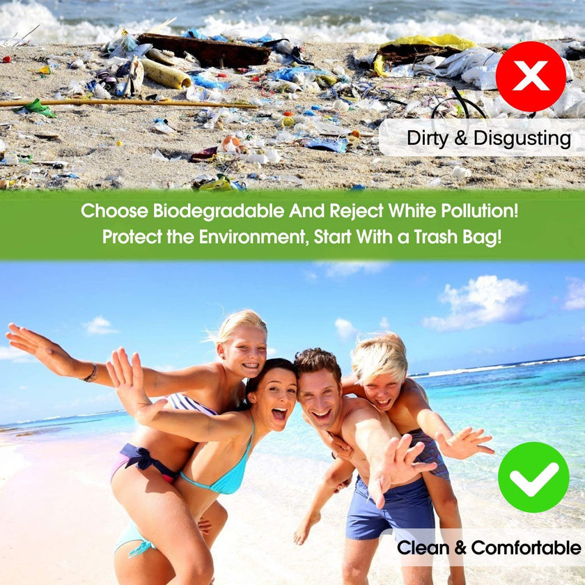 Biodegradable Garbage Bags 20L, 100 Pieces