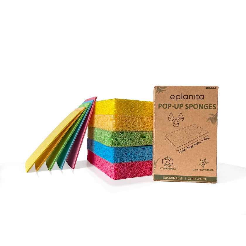 Biodegradable Pop-up Sponges (pack of 5)