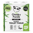 The Cheeky Panda Papel Higiénico de Bambú | 48 Rollos x 200 Hojas | 3 Capas 100% Bambú Biodegradable Sin Plástico | Paquete a Granel