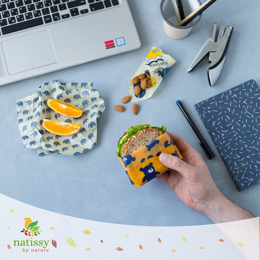 Reusable Beeswax Wraps - Eco-Friendly and Natural