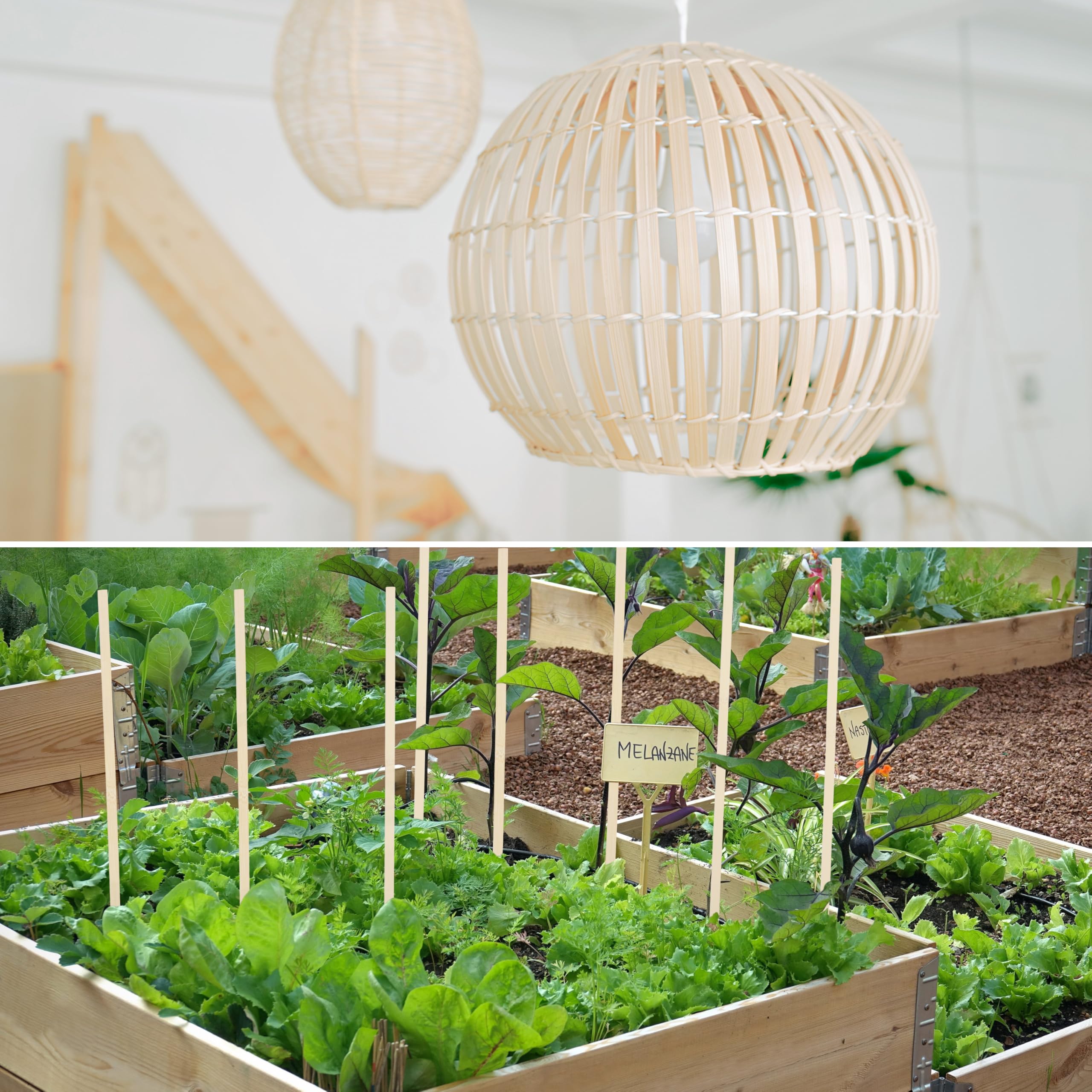 Belle Vous Bamboo Wooden Stick Set Pack of 100