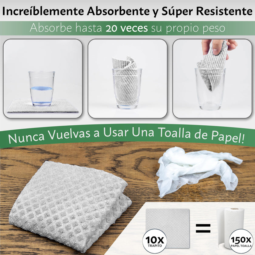 Swedish Kitchen Cloth | Biodegradable Cellulose Sponge Cloths