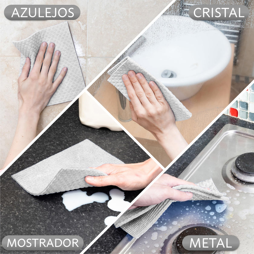 Swedish Kitchen Cloth | Biodegradable Cellulose Sponge Cloths