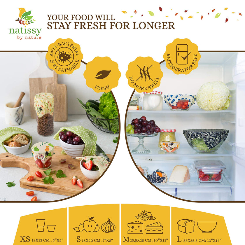 Reusable Beeswax Wraps - Eco-Friendly and Natural