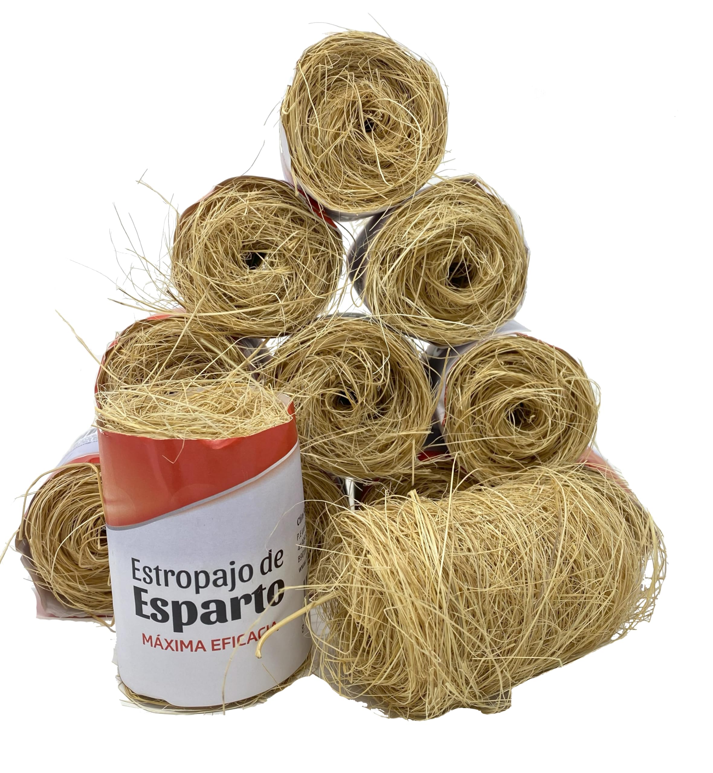 Natural eco-friendly esparto grass scouring pad. Pack of 48 units