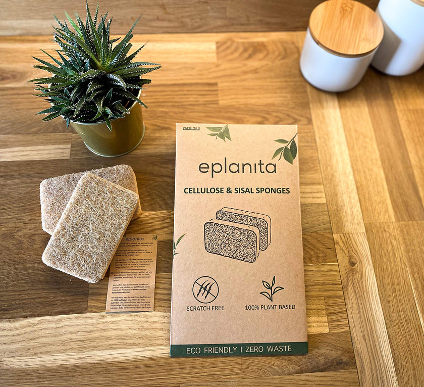 Eplanita Biodegradable Natural Sponges (Pack of 3)