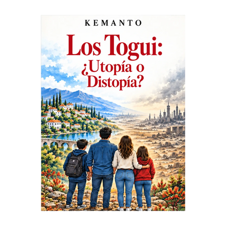Portada conceptual de Los Togui: ¿Utopía o Distopía?, de KEMANTO