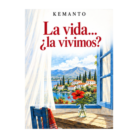 Portada conceptual del poemario La vida… ¿la vivimos?, de KEMANTO