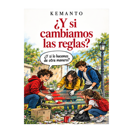 Portada conceptual del cómic ¿Y si cambiamos las reglas?, de KEMANTO