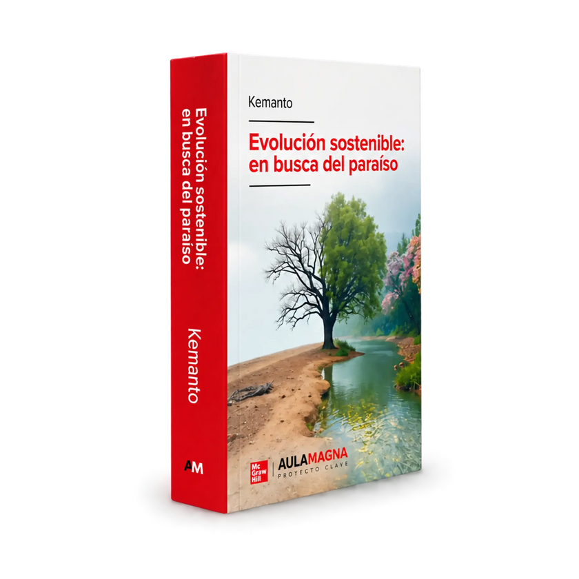Libro Evolución sostenible: en busca del paraíso, con lomo